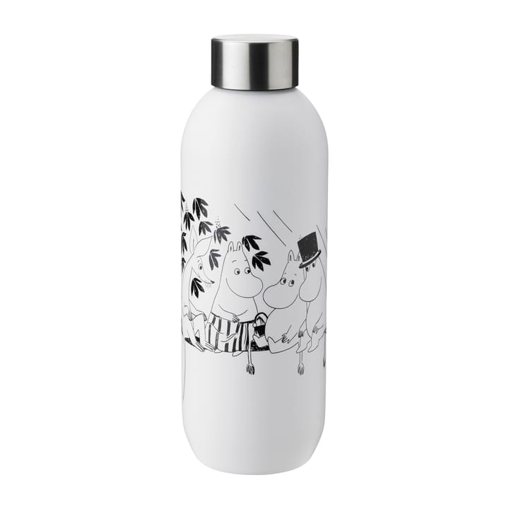 Keep Cool Mumin μπουκάλι 0,75 l - Απαλό λευκό-μαύρο - Stelton