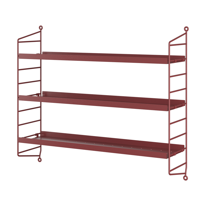 String Ραφιέρα Pocket μεταλλική - Oxtorg κόκκινο - String