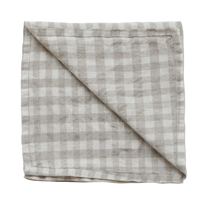 Καρό πετσέτα κουζίνας Gingham 70x50 cm - Natural - Tell Me More