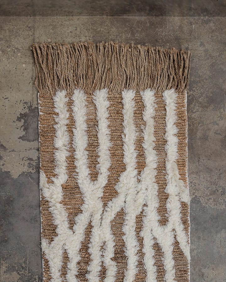 Wahl jute χαλάκι 80x300 cm, Brown-offwhite Tinted