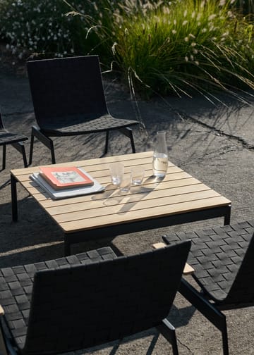 Τραπέζι σαλονιού Ville Outdoor AV50 - Warm black-teak - &Tradition