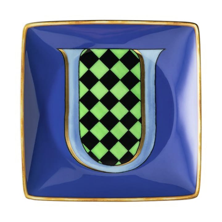 Versace Holiday Alphabet πιατάκι 12 cm - U - Versace