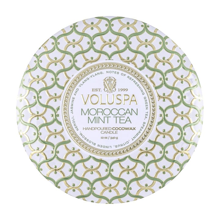 Maison Blanc 3-wick Tin αρωματικό κερί 40 ώρες, Moroccan Mint Tea Voluspa