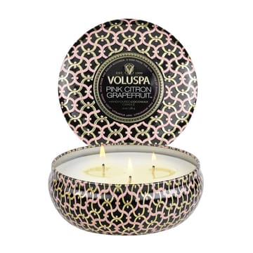 Maison Noir 3-wick Tin αρωματικό 40 ώρες - Ροζ Κίτρο Γκρέιπφρουτ - Voluspa