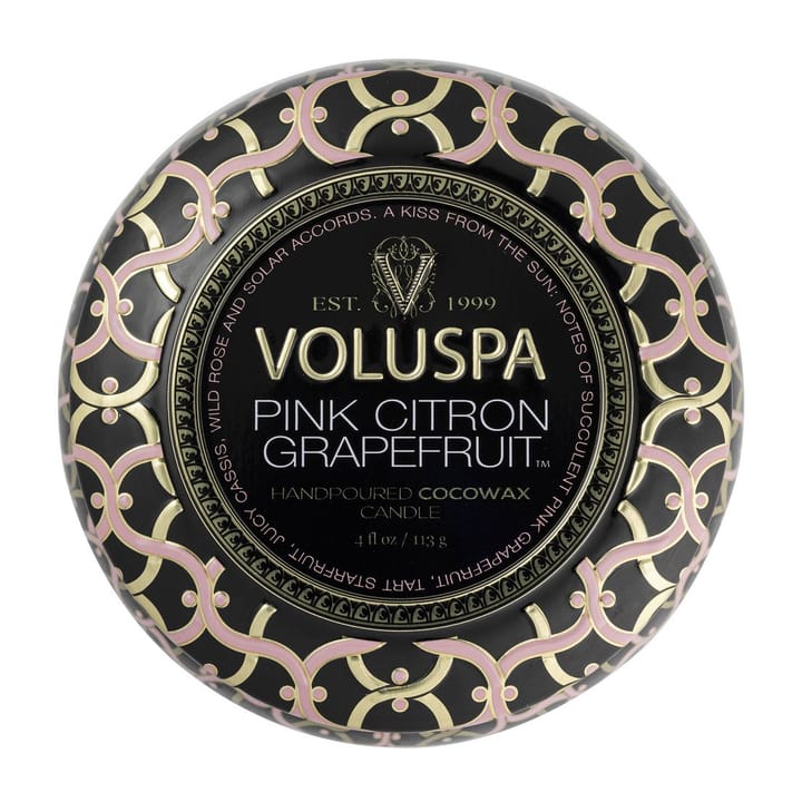 Maison Noir Mini Tin αρωματικό 25 ώρες, Ροζ Κίτρο Γκρέιπφρουτ Voluspa