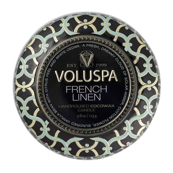 Maison Noir Mini Tin αρωματικό 25 ώρες, Γαλλικό Λινό Voluspa